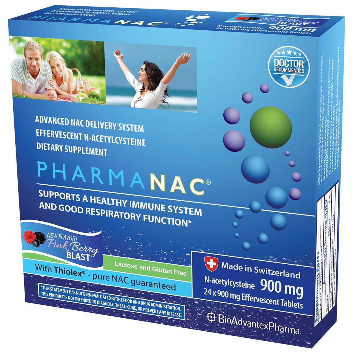 PharmaNAC (900 mg , 24 effervescent tablets)* BioAdvantex Pharma 2022