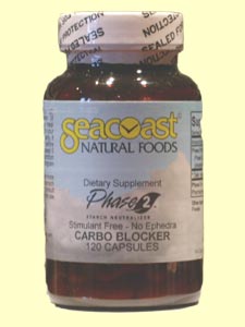 Seacoast Phase 2 Starch Neutralizer reduces carb absorption in the body. It is all-natural and is easy to swallow..