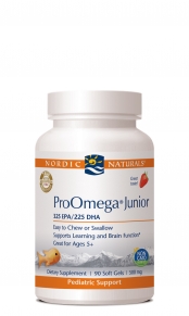 ProOmega Junior soft gels nourish your child's Brain, Eyes, Heart, and Liver with EFAs. Easy to swallow or chew. Improving mental skills of children..