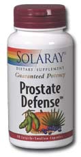 Solaray Prostate Defense is a comprehensive formula designed to help maintain healthy prostate function..