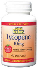 Natural Factors Lycopene 10mg (60 Caps) is a supplement that helps destroy free radicals while also offering protection against prostate diseases..