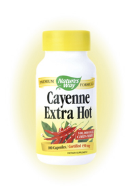 Nature's Way Cayenne Extra Hot is a high-quality, high-potency formula that benefits the heart and the body..