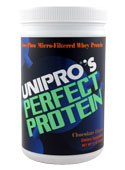 Unipro's Perfect Protein is cross flow micro-filtered whey protein and has the highest biological value of any known naturally occurring protein..