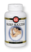 KAL Sleep Success Nighttime Rest Formula features all natural herbs and other ingredients that promote restful sleep and relaxation..