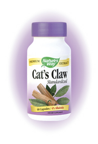 Nature's Way Cat's Claw  is an herbal supplement that helps improve inflammatory disorders and is used as a natural tonic to improve overall health..