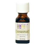Aura Cacia Grapefruit Essential Oil cleans and refreshes the air when used in a diffuser. Rub a drop of oil in your palms and feel a breath of energy in every smell..