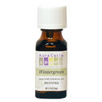 Aura Cacia Wintergreen Essential Oil offers a sweet, minty fragrance that uplifts the spirit and refreshes the mind..