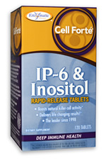 Enzymatic Therapy Cell Forte IP6 with Inositol boosts the immune system by increasing natural killer cell activity..