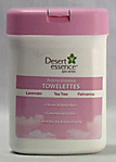 Desert Essence Cleansing Towelettes with Organically Grown Essential Oils.