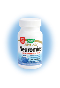 Nature's Way EFA Gold Neuromins provides a non-fish source of essential fatty acids, building healthy bones and immune systems, while contributing to improved cardiovascular health and healthy brain and visual development in infants..