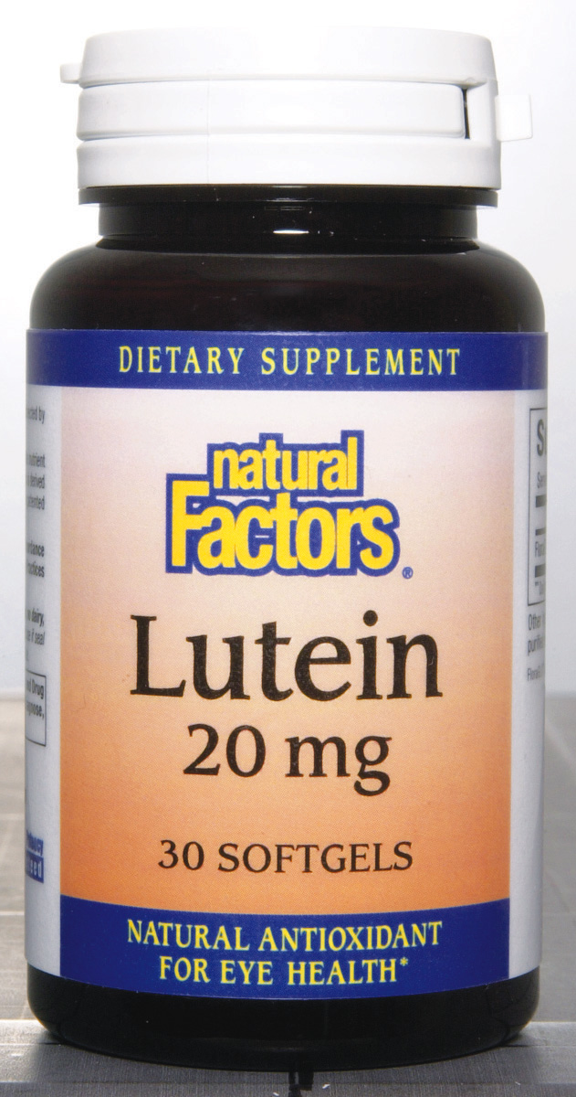 Natural Factors Lutein 20mg (30 Caps) is a antioxidant that helps support the eye.