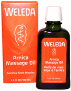 Weleda's Arnica Massage Oil is not just for massage, and anyone can treat aching muscles with the soothing properties of arnica and birch leaves and enjoy the warming olive oil base..