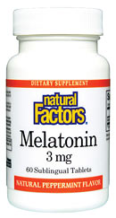 Natural Factors Melatonin supplement can help to provide a more restful and natural sleep..