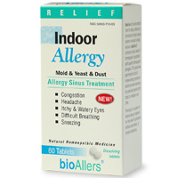 BioAllers: Indoor Allergy provides natural relief for those suffering from allergies and stimulates the immune system to ward off future attacks.