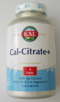 Cal-Citrate brings natural support to your bones and teeth. It contains 1000 mg of Calcium..