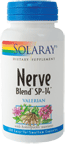 Nerve Blend SP-14 Solaray- proprietary blend of herbs to relax and sooth the central nervous system.