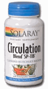 Circulation Blend SP-11B Solaray Cayenne-Butcher's Broom.