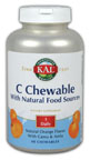 Natural Orange Flavor, Once Daily 500mg Vitamin C Sugarless Chewable.