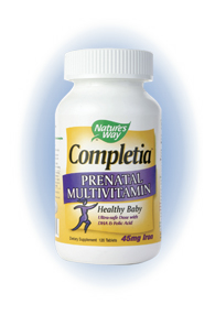 Nature's Way Completia Prenatal Multivitamin, Pamper your baby and yourself with the 'miracle of life' goodness with the right Prenatal Multivitamin. It's a choice of life..