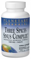 Planetary Formulas Three Spices Sinus Complex uses natural ingredients to support sinus passages, lungs, and the digestive system..