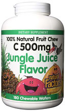 Natural Factors C 500 Fruit Chew is a delicious, 100% natural way to get your daily Vitamin C..