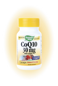 Nature's Way CoQ10 is a necessary substance for normal heart function. CoQ10 is vital for cellular energy production and is a powerful antioxidant and free radical scavenger. Softgel delivery is ideal for CoQ10 absorption and utilization because of its solubility in oil..