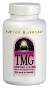 Source Naturals TMG, also known as anhydrous betaine, is found in a variety of plant and animal sources and is used in the conversion of homocysteine to methionine. Maintaining normal homocysteine levels is important for the health of the cardiovascular system..