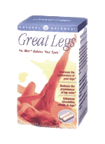 Natural Balance Great Legs (60 caps) is an excellent choice for increasing blood flow to the legs and decrease the appearance of varicose veins..