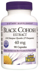 Black Cohosh has been found most effective at helping to reduce the occurance of hot flashes in menopausal women. It has been very successful at decreasing the amount of excessive sweating the women experienced..