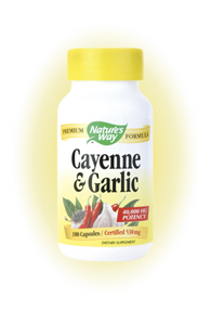 Nature's Way Cayenne Garlic Herbal Blend is a natural supplement that is beneficial to many parts of the body..