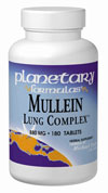 Planetary Formulas Mullein Lung Complex- a special blend of herbs for the relief of cough and chest congestion..