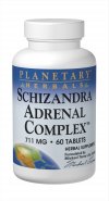 Planetary Formulas Schisandra Adrenal Complex is a beneficial blend of herbs and nutrients that aids in stress relief and enhanced sleep patterns..
