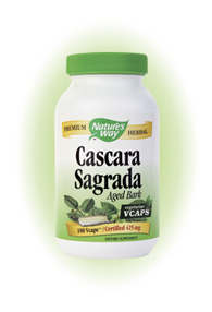 Nature's Way Cascara Sagrada Bark, 180 Vcaps, 425 mg.