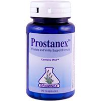 Combines the dual benefits of Graminex Flower Pollen Extract and Saw Palmetto to support healthy prostate function and male virility..