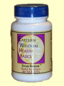 Eastern Wisdom Sinus Rescue; The herbs in this formula have been used traditionally in China to strengthen the immune system and sinus inflammation, congestion, and sinus headache pain..