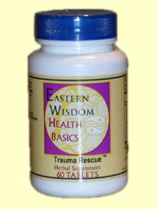 Eastern Wisdom Trauma Rescue uses natural herbs and plant extracts to help the body heal more quickly after minor injuries..