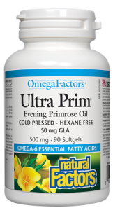 Natural Factors Ultra Prim Evening Primrose is made from the highest quality Evening Primrose Oil, a natural source the Omega-6 essential fatty acid GLA. Full body health benefits using Primrose Oil..