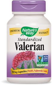 Nature's Way Valerian Standardized promotes a restful sleep naturally, without the side effects commonly associated with administered sleep aids. Wake up refreshed! Gentle enough for daytime use to calm anxiety and nervousness..