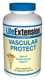 Vascular Protect from Life Extension provides nutritive support for healthy blood lipid levels and artery wall strength and integrity..