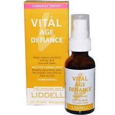 Vital Age Defiance is a homeopathic formula in a convenient spray that helps rebalance the bodies energy and provide the nutrients needed for longevity..