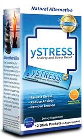 ySTRESS 12 stick packets, works within minutes to reduce stress, relax and improve mental clarity. Great tasting orange flavor and non-habit forming. On the go stress relief! ANTI-STRESS natural non-habit forming formula designed to reduce stress, anxiety and reduce tension from everday life triggers. Buy yStress at Seacoastvitamins.com today.